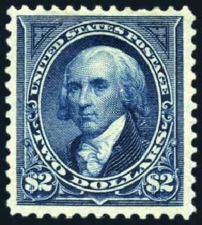 US Stamp Value Scott Catalog #277: US$2.00 1895 Madison. Harmer-Schau Auction Galleries, Jun 2008, Sale 78, Lot 1465