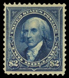 Costs of US Stamp Scott 277: 1895 US$2.00 Madison. Daniel Kelleher Auctions, Dec 2014, Sale 661, Lot 245