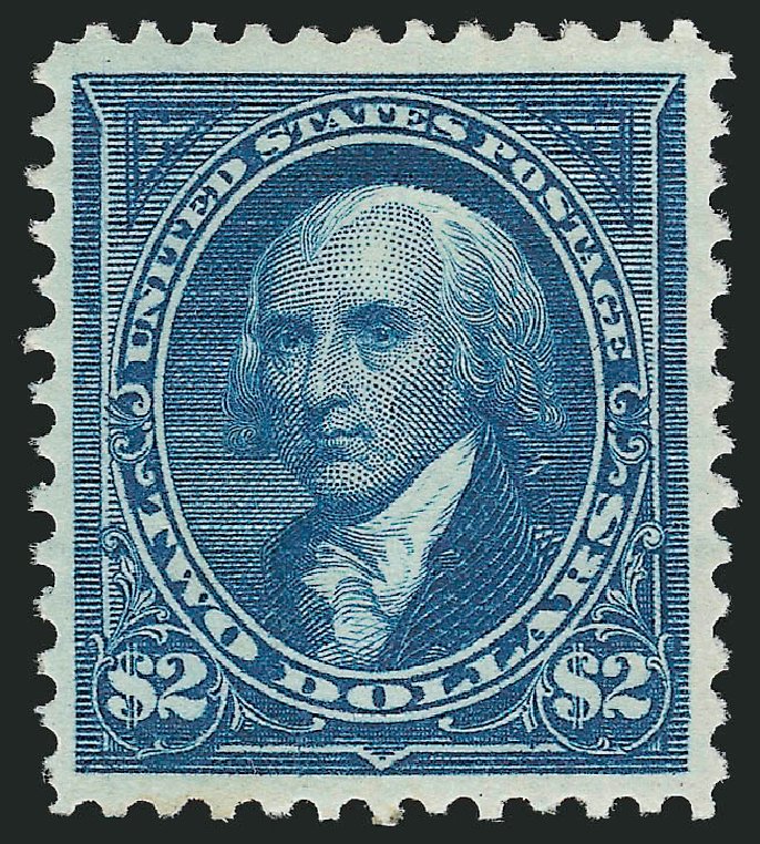 Value of US Stamps Scott Catalog #277 - US$2.00 1895 Madison. Robert Siegel Auction Galleries, Mar 2012, Sale 1019, Lot 605