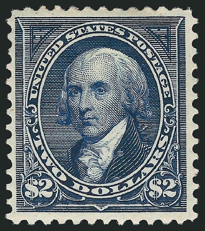 US Stamps Values Scott Catalog # 277 - US$2.00 1895 Madison. Robert Siegel Auction Galleries, Dec 2009, Sale 982, Lot 5625