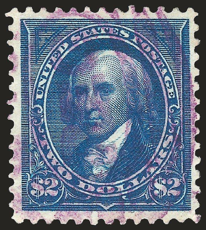 Values of US Stamps Scott Catalogue 277 - 1895 US$2.00 Madison. Robert Siegel Auction Galleries, Apr 2010, Sale 984, Lot 685