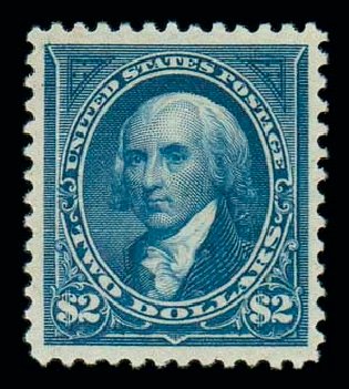 Price of US Stamps Scott Catalog 277 - 1895 US$2.00 Madison. Matthew Bennett International, Dec 2007, Sale 324, Lot 1162
