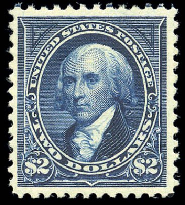 Values of US Stamps Scott 277 - 1895 US$2.00 Madison. Matthew Bennett International, Sep 2010, Sale 331, Lot 652