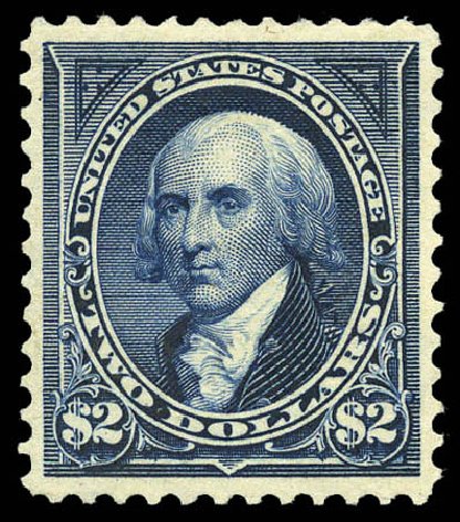 Cost of US Stamps Scott Catalog #277: 1895 US$2.00 Madison. Matthew Bennett International, Mar 2011, Sale 336, Lot 1232