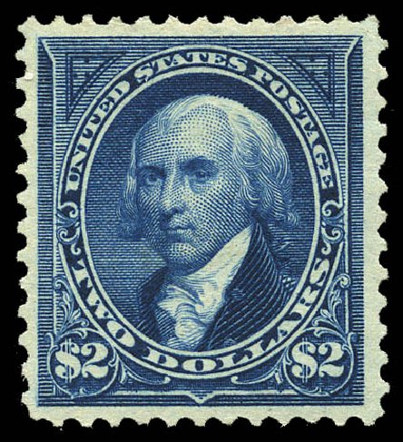 US Stamps Value Scott Catalogue # 277: 1895 US$2.00 Madison. Matthew Bennett International, May 2014, Sale 350, Lot 402