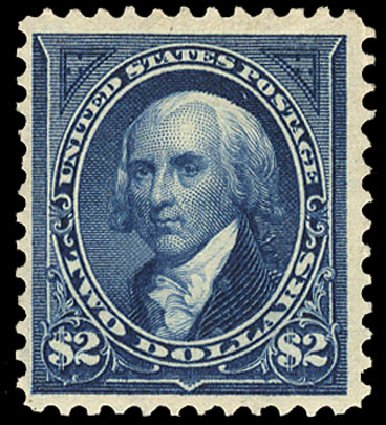 Value of US Stamps Scott Catalogue #277: US$2.00 1895 Madison. Cherrystone Auctions, Jan 2009, Sale 200901, Lot 182