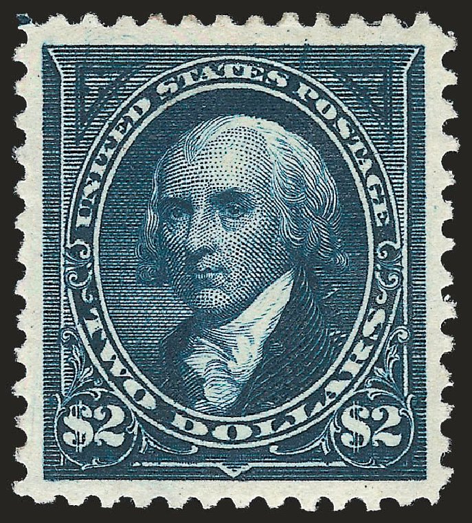 US Stamps Values Scott Catalogue 277 - 1895 US$2.00 Madison. Robert Siegel Auction Galleries, Apr 2010, Sale 984, Lot 682