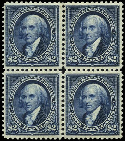 Costs of US Stamps Scott Catalog 277: US$2.00 1895 Madison. Matthew Bennett International, Mar 2011, Sale 336, Lot 1233