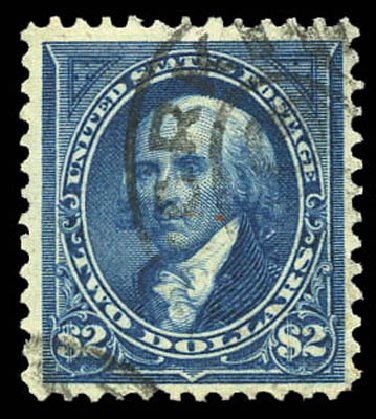 US Stamp Values Scott Catalog # 277 - US$2.00 1895 Madison. Matthew Bennett International, Mar 2011, Sale 337, Lot 2723