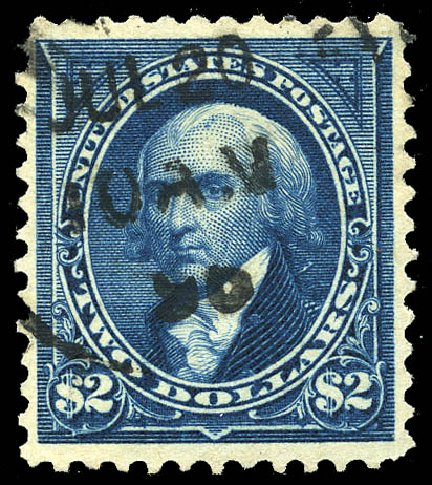 US Stamp Value Scott 277 - 1895 US$2.00 Madison. Matthew Bennett International, May 2014, Sale 350, Lot 403