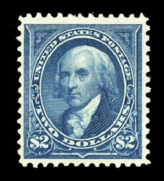 Cost of US Stamp Scott #277: US$2.00 1895 Madison. Cherrystone Auctions, Jul 2015, Sale 201507, Lot 2093