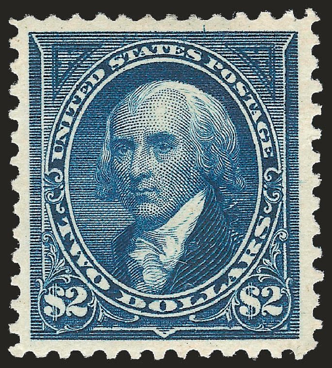 Cost of US Stamps Scott Cat. #277: US$2.00 1895 Madison. Robert Siegel Auction Galleries, Jun 2009, Sale 975, Lot 1593