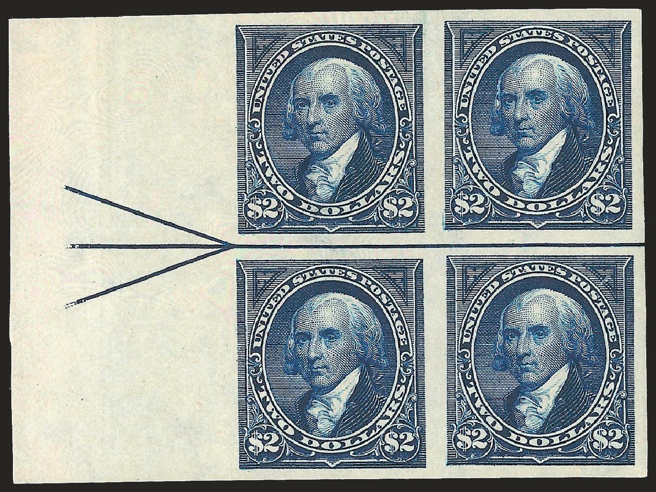 US Stamp Prices Scott Catalogue 277 - 1895 US$2.00 Madison. Robert Siegel Auction Galleries, Dec 2009, Sale 977, Lot 513