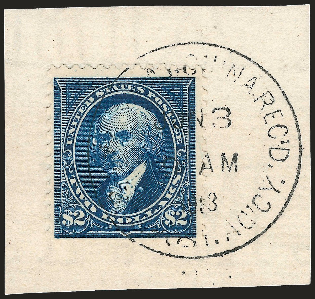Values of US Stamps Scott Catalogue 277 - 1895 US$2.00 Madison. Robert Siegel Auction Galleries, Apr 2010, Sale 984, Lot 1133