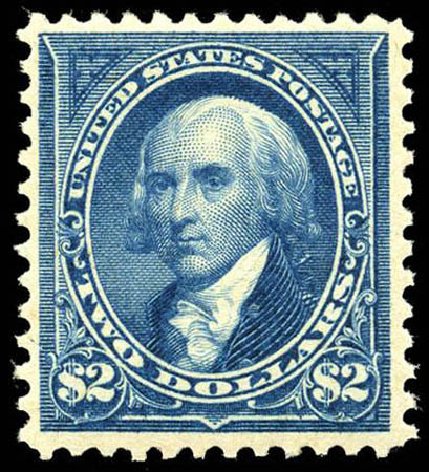 Cost of US Stamp Scott 277: US$2.00 1895 Madison. Matthew Bennett International, Apr 2008, Sale 326, Lot 266