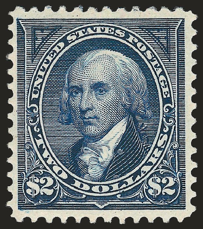 Value of US Stamps Scott Catalogue #277: 1895 US$2.00 Madison. Robert Siegel Auction Galleries, Jun 2009, Sale 975, Lot 1596