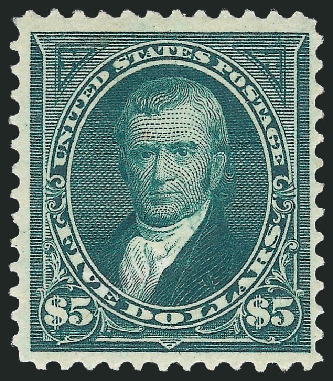 Cost of US Stamps Scott Catalogue 278: 1895 US$5.00 Marshall. Robert Siegel Auction Galleries, Dec 2009, Sale 982, Lot 5627