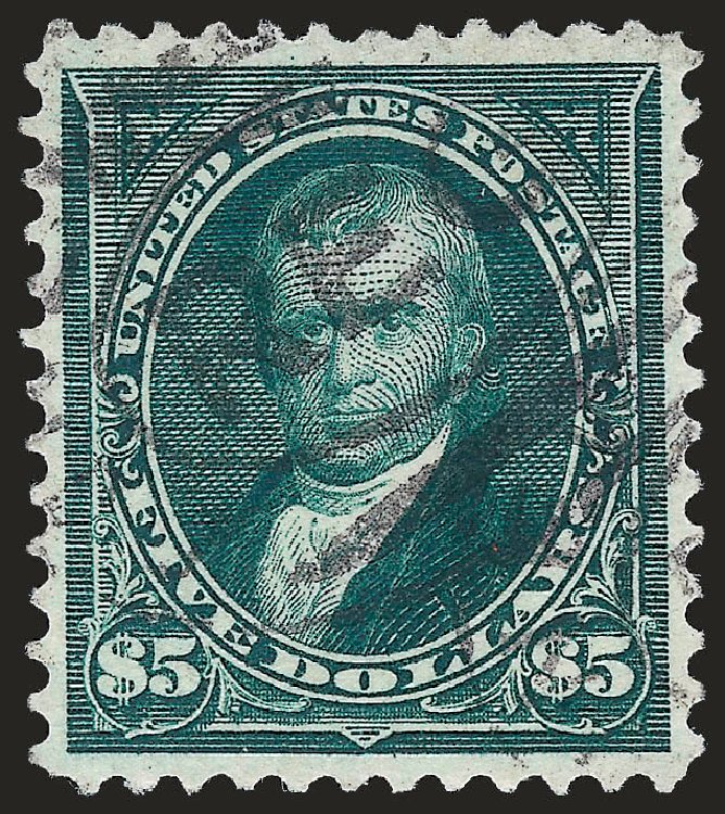 US Stamps Value Scott Cat. 278 - 1895 US$5.00 Marshall. Robert Siegel Auction Galleries, Jun 2010, Sale 992, Lot 2367