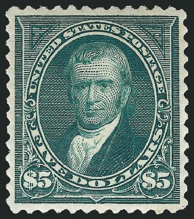 Cost of US Stamp Scott #278 - 1895 US$5.00 Marshall. Robert Siegel Auction Galleries, Oct 2010, Sale 997, Lot 5797