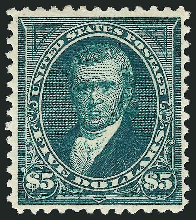 US Stamp Price Scott Cat. #278 - 1895 US$5.00 Marshall. Robert Siegel Auction Galleries, Oct 2011, Sale 1014, Lot 1618