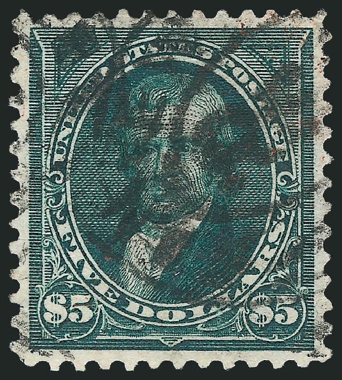 Value of US Stamp Scott Catalogue #278 - 1895 US$5.00 Marshall. Robert Siegel Auction Galleries, Dec 2009, Sale 982, Lot 5628
