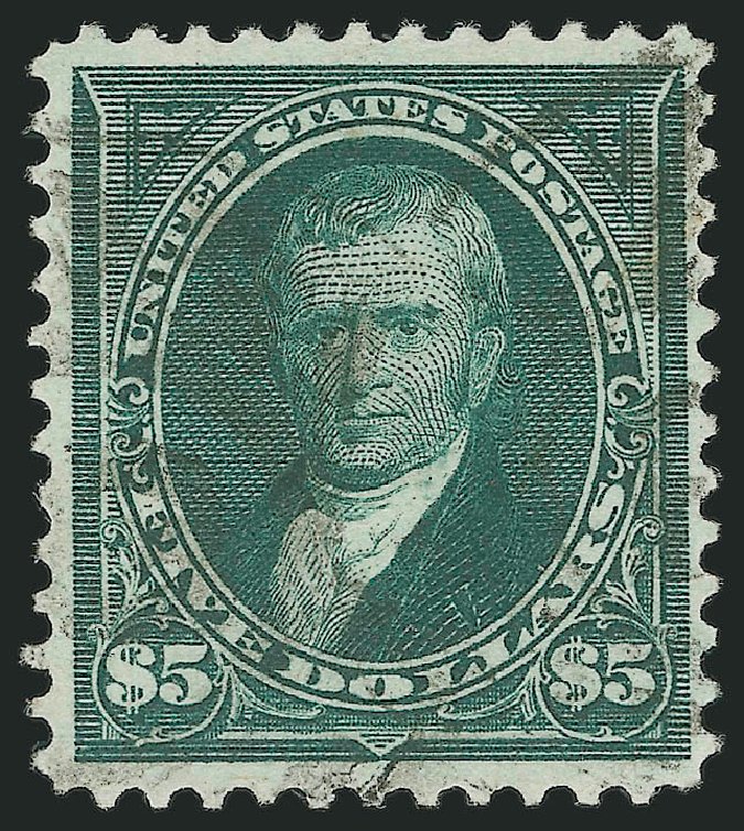 Cost of US Stamp Scott Cat. 278: 1895 US$5.00 Marshall. Robert Siegel Auction Galleries, Jun 2010, Sale 992, Lot 2368