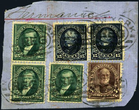 Cost of US Stamps Scott Cat. # 278: US$5.00 1895 Marshall. Harmer-Schau Auction Galleries, Aug 2012, Sale 94, Lot 1399