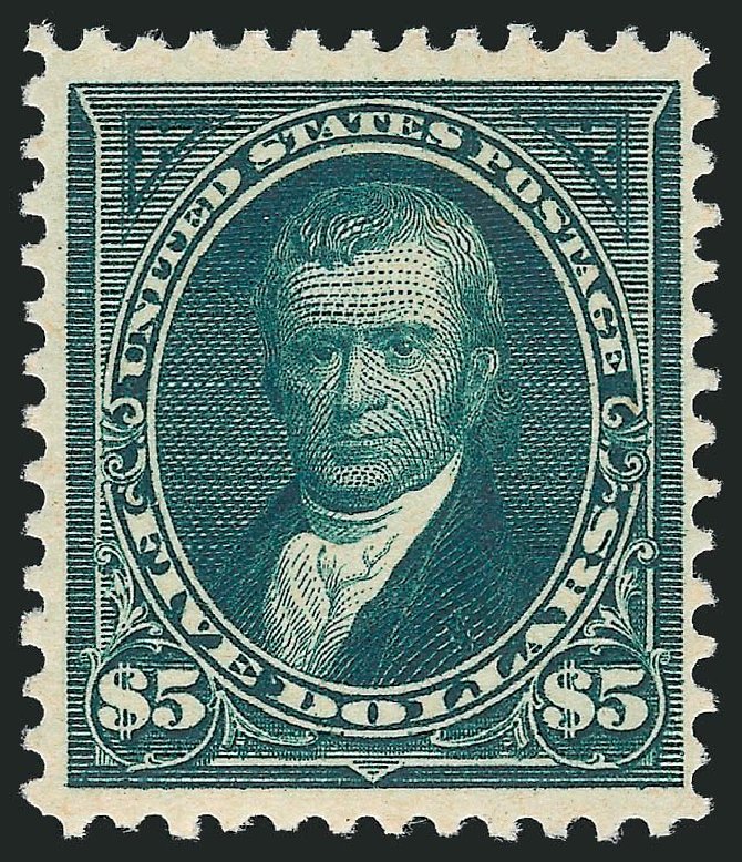 US Stamps Values Scott Catalog 278 - 1895 US$5.00 Marshall. Robert Siegel Auction Galleries, Mar 2013, Sale 1040, Lot 1590
