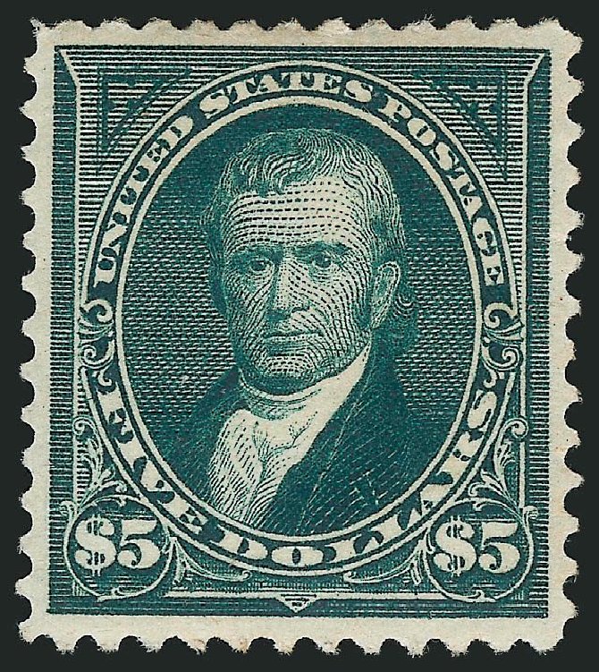 Prices of US Stamp Scott Catalogue #278 - US$5.00 1895 Marshall. Robert Siegel Auction Galleries, Apr 2014, Sale 1068, Lot 200