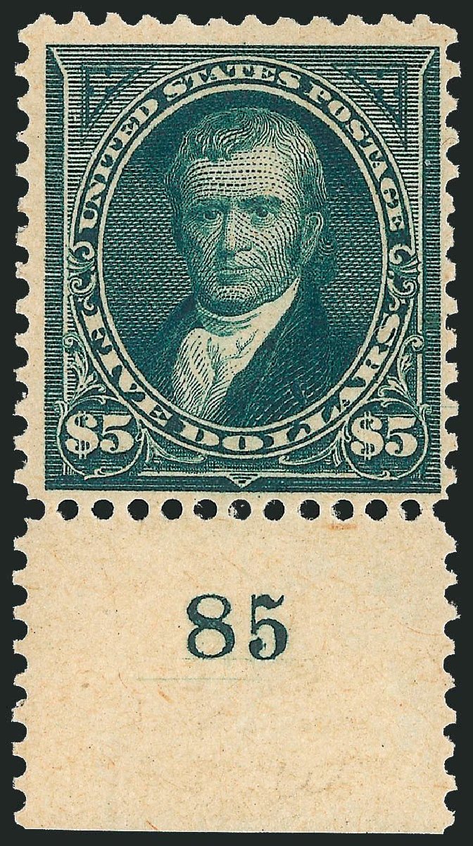 Costs of US Stamps Scott Cat. #278 - 1895 US$5.00 Marshall. Robert Siegel Auction Galleries, Jul 2014, Sale 1077, Lot 200