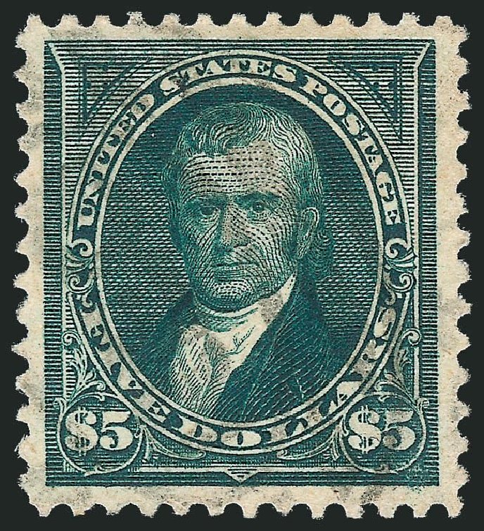 Cost of US Stamp Scott Catalogue 278: US$5.00 1895 Marshall. Robert Siegel Auction Galleries, Sep 2014, Sale 1078, Lot 410