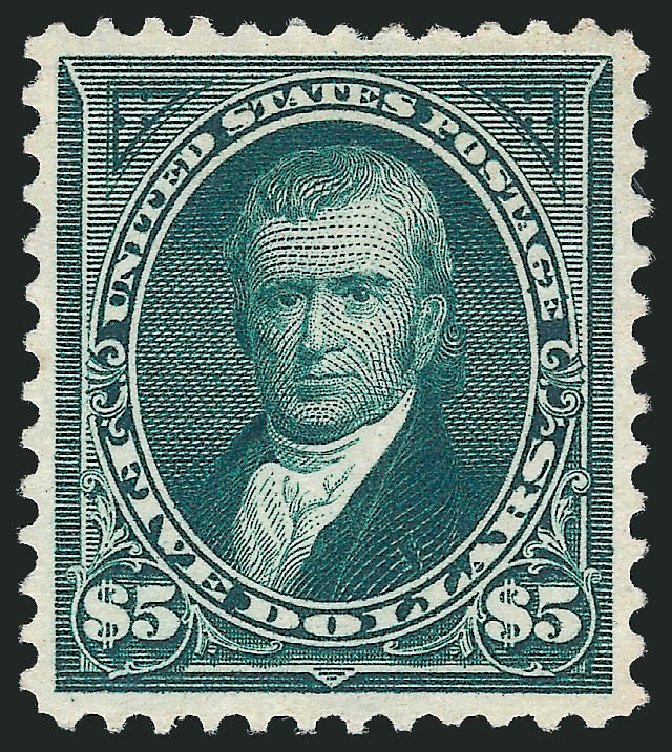 Cost of US Stamp Scott # 278 - US$5.00 1895 Marshall. Robert Siegel Auction Galleries, Oct 2011, Sale 1013, Lot 331