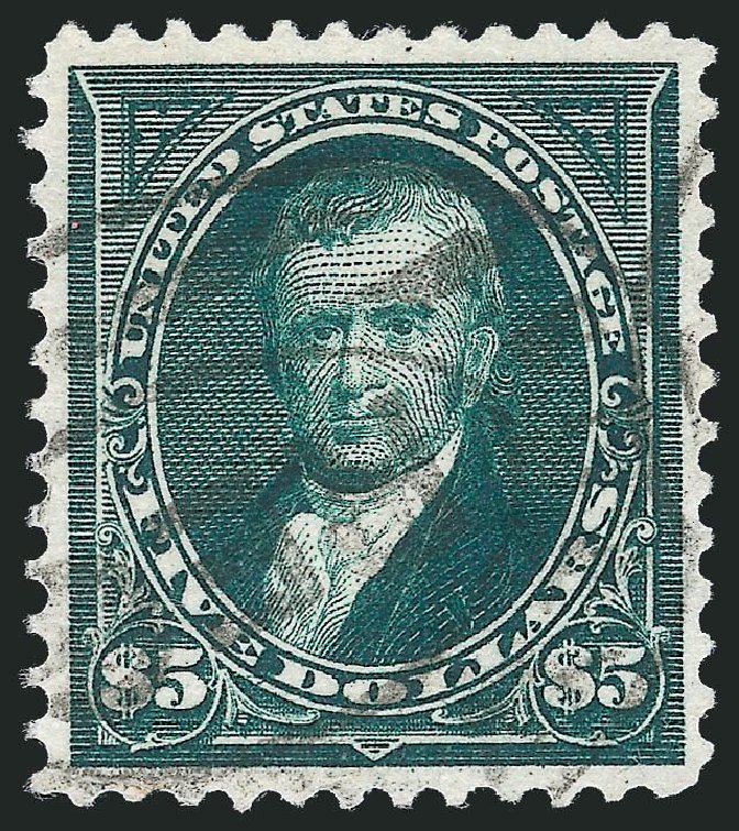 Price of US Stamps Scott Catalog #278 - 1895 US$5.00 Marshall. Robert Siegel Auction Galleries, Mar 2013, Sale 1040, Lot 1591