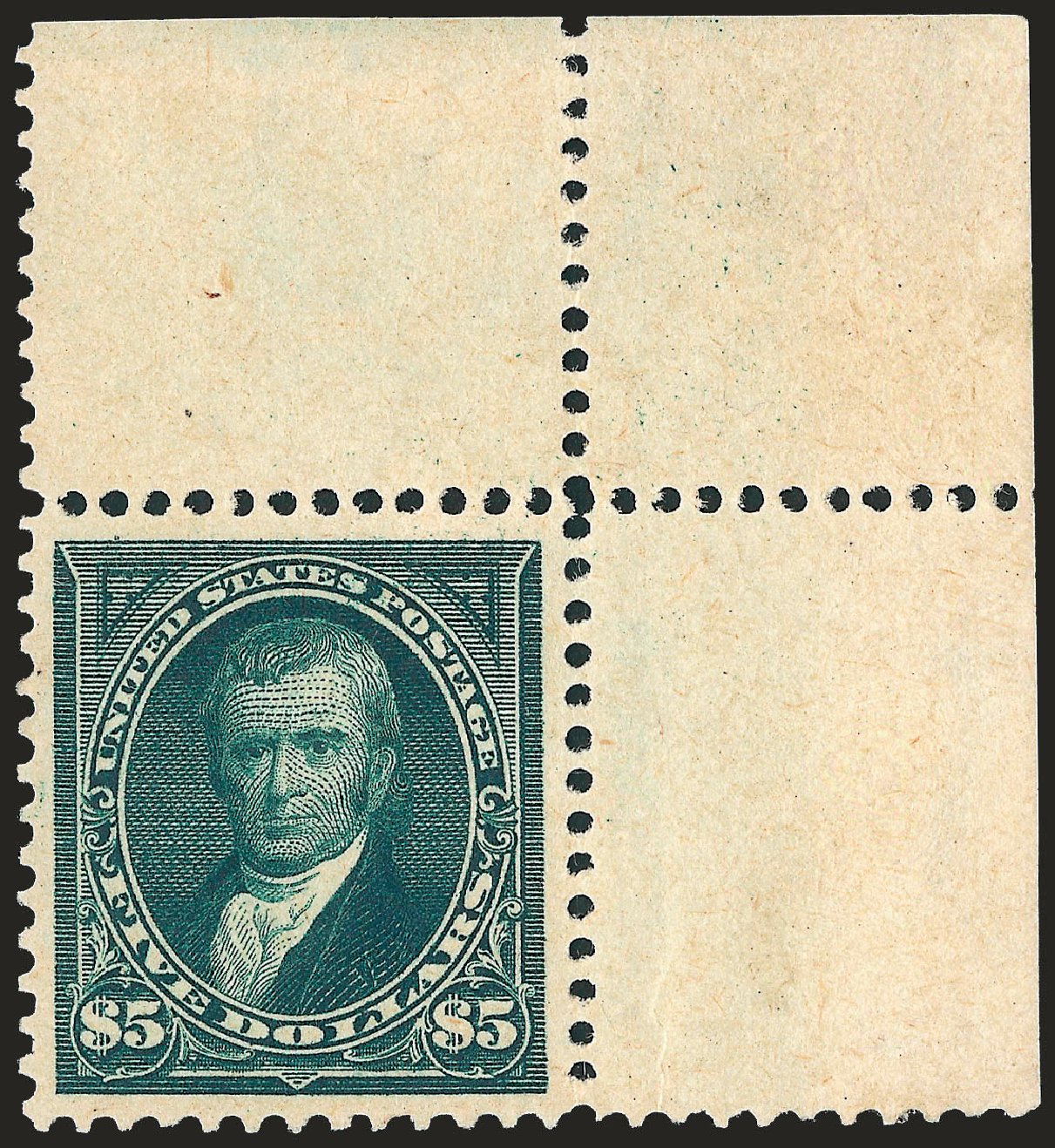 US Stamp Price Scott Cat. #278: 1895 US$5.00 Marshall. Robert Siegel Auction Galleries, Dec 2008, Sale 967, Lot 4451