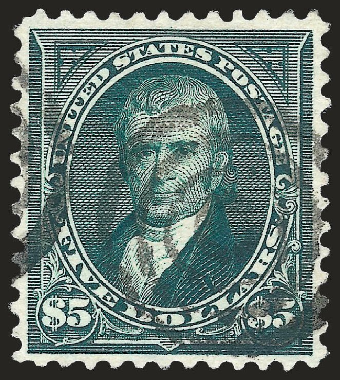 Costs of US Stamp Scott 278 - US$5.00 1895 Marshall. Robert Siegel Auction Galleries, Apr 2010, Sale 984, Lot 691