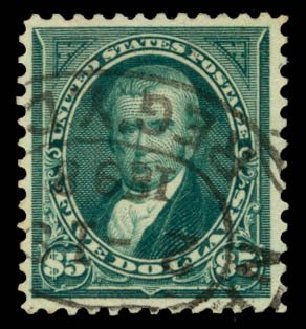Price of US Stamp Scott Cat. #278: 1895 US$5.00 Marshall. Daniel Kelleher Auctions, May 2014, Sale 652, Lot 424
