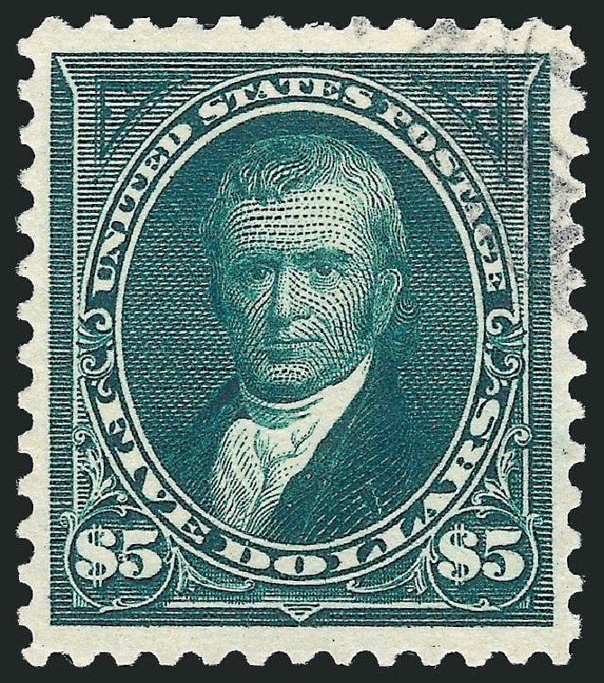 US Stamps Prices Scott Catalogue #278: US$5.00 1895 Marshall. Robert Siegel Auction Galleries, Nov 2014, Sale 1084, Lot 3634