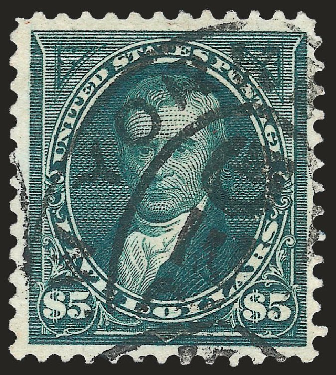 US Stamp Price Scott Cat. # 278 - 1895 US$5.00 Marshall. Robert Siegel Auction Galleries, Dec 2008, Sale 967, Lot 4454