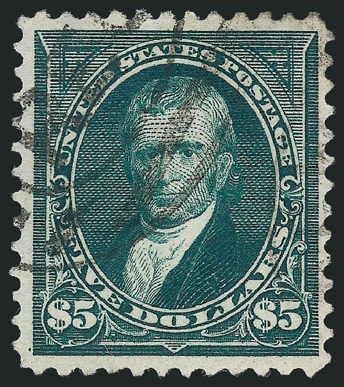 Costs of US Stamp Scott Catalogue #278 - US$5.00 1895 Marshall. Robert Siegel Auction Galleries, Jul 2013, Sale 1050, Lot 415