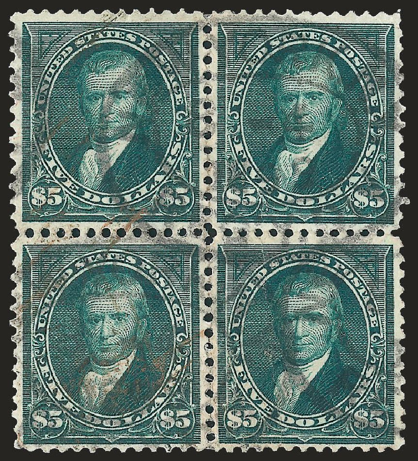 Price of US Stamps Scott #278: US$5.00 1895 Marshall. Robert Siegel Auction Galleries, Dec 2009, Sale 977, Lot 455