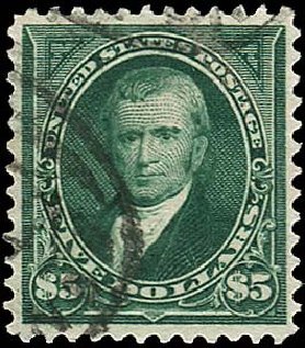 US Stamps Price Scott Catalogue #278: 1895 US$5.00 Marshall. Regency-Superior, Nov 2014, Sale 108, Lot 572