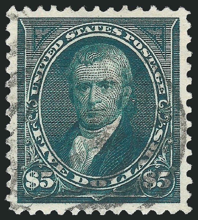 US Stamp Prices Scott Catalogue #278 - US$5.00 1895 Marshall. Robert Siegel Auction Galleries, Nov 2014, Sale 1084, Lot 3632