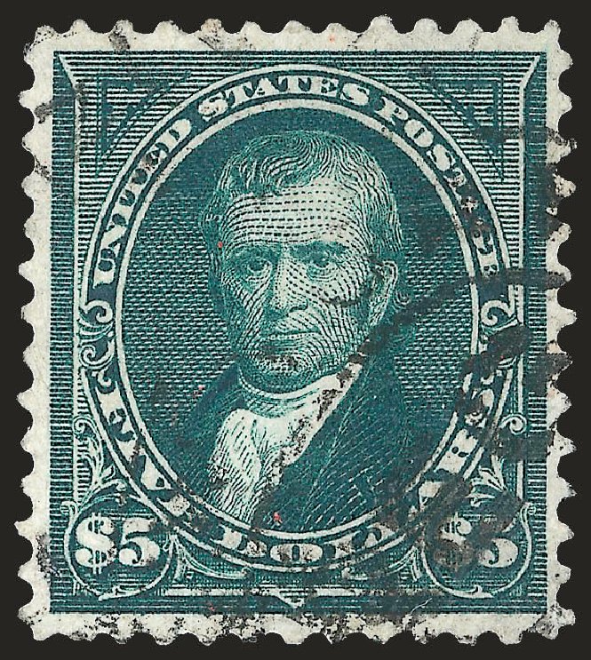 Costs of US Stamps Scott Catalogue #278: US$5.00 1895 Marshall. Robert Siegel Auction Galleries, Apr 2010, Sale 984, Lot 692