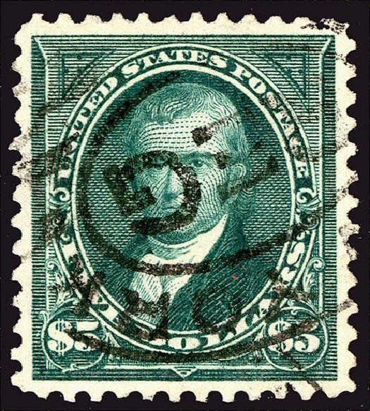 Price of US Stamps Scott Catalog # 278: US$5.00 1895 Marshall. Spink Shreves Galleries, Jan 2014, Sale 146, Lot 322