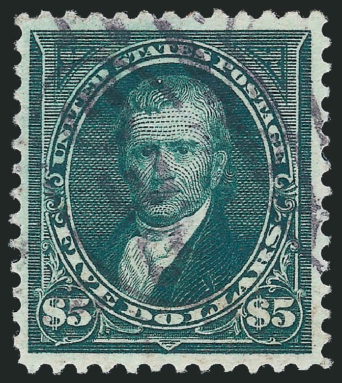US Stamp Prices Scott Cat. # 278 - 1895 US$5.00 Marshall. Robert Siegel Auction Galleries, Jun 2012, Sale 1026, Lot 1343
