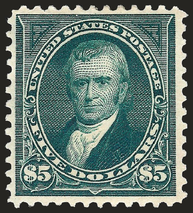 US Stamp Prices Scott #278 - US$5.00 1895 Marshall. Robert Siegel Auction Galleries, Sep 2008, Sale 962, Lot 2563