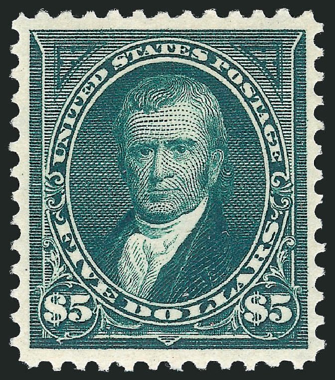 US Stamp Values Scott 278 - US$5.00 1895 Marshall. Robert Siegel Auction Galleries, Jun 2011, Sale 1011, Lot 636