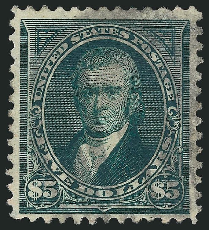 US Stamps Price Scott Catalog # 278 - US$5.00 1895 Marshall. Robert Siegel Auction Galleries, Jul 2013, Sale 1050, Lot 416