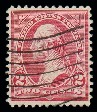 Values of US Stamp Scott Cat. 279B - 2c 1897 Washington. Matthew Bennett International, Dec 2007, Sale 323, Lot 480
