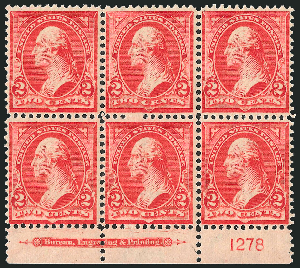 Cost of US Stamp Scott Catalog 279B - 2c 1897 Washington. Robert Siegel Auction Galleries, Dec 2009, Sale 977, Lot 470